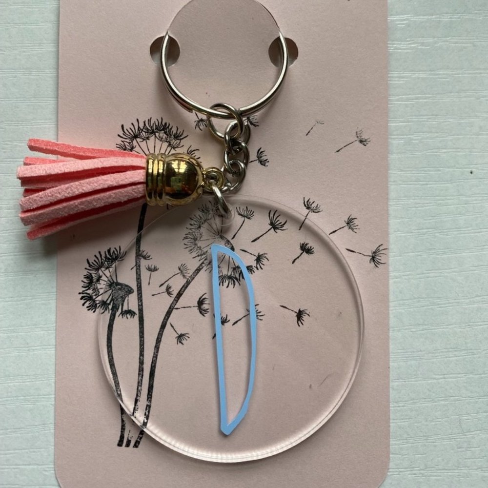 Acrylic Key Chain "D" - Picture 2 of 2
